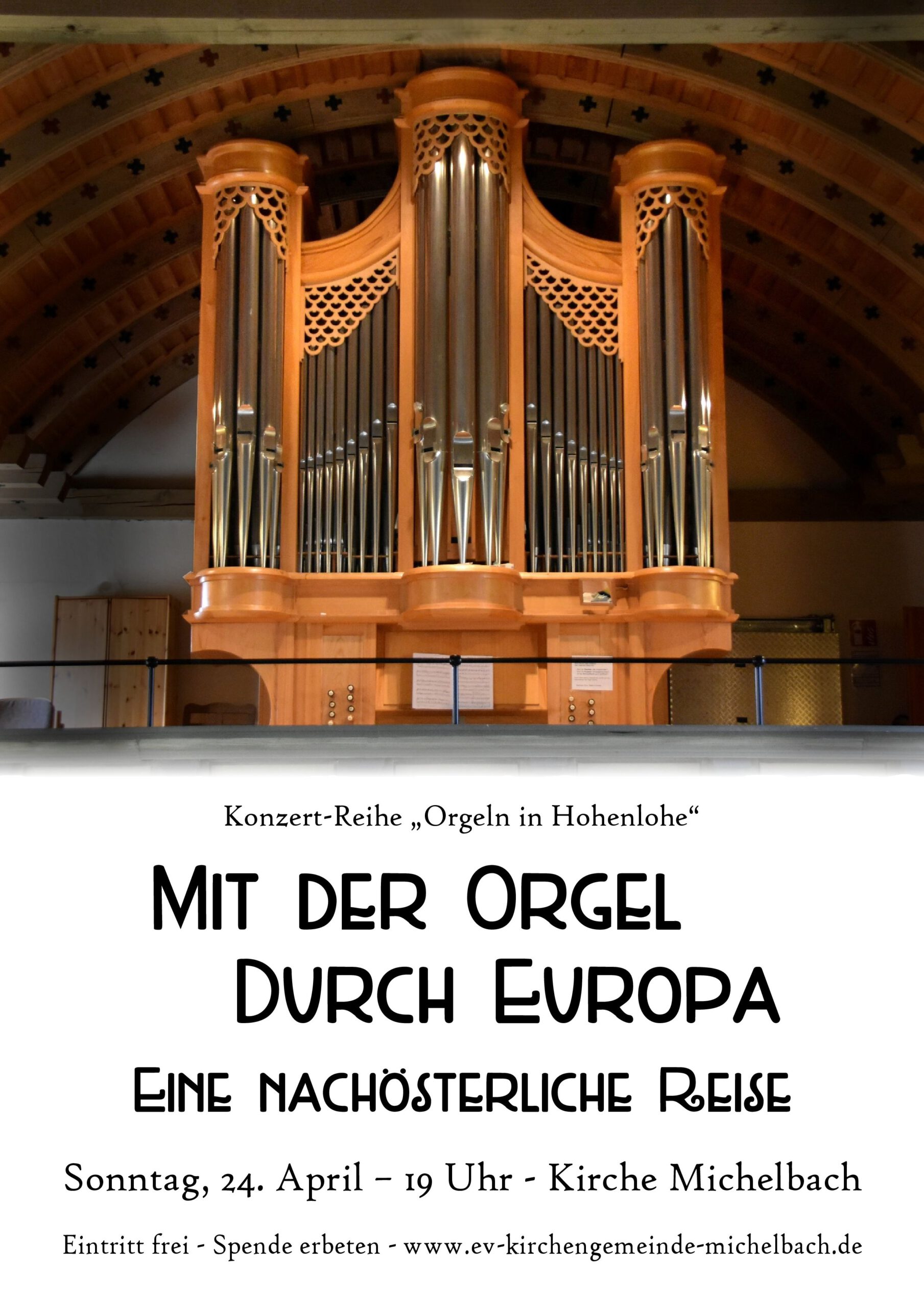 Mit der Orgel durch Europa – eine nachösterliche Reise