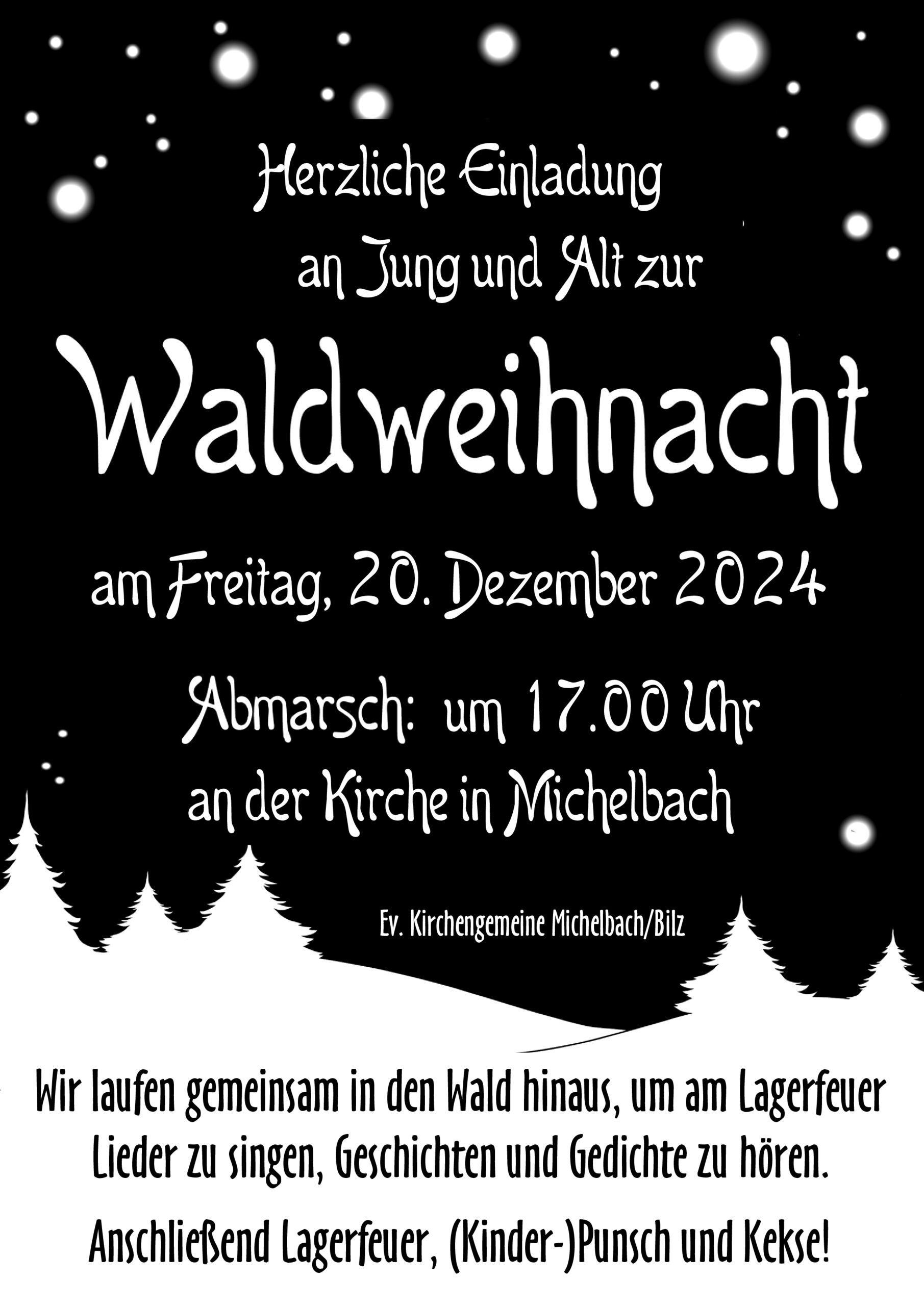 Waldweihnacht am 20. 12.