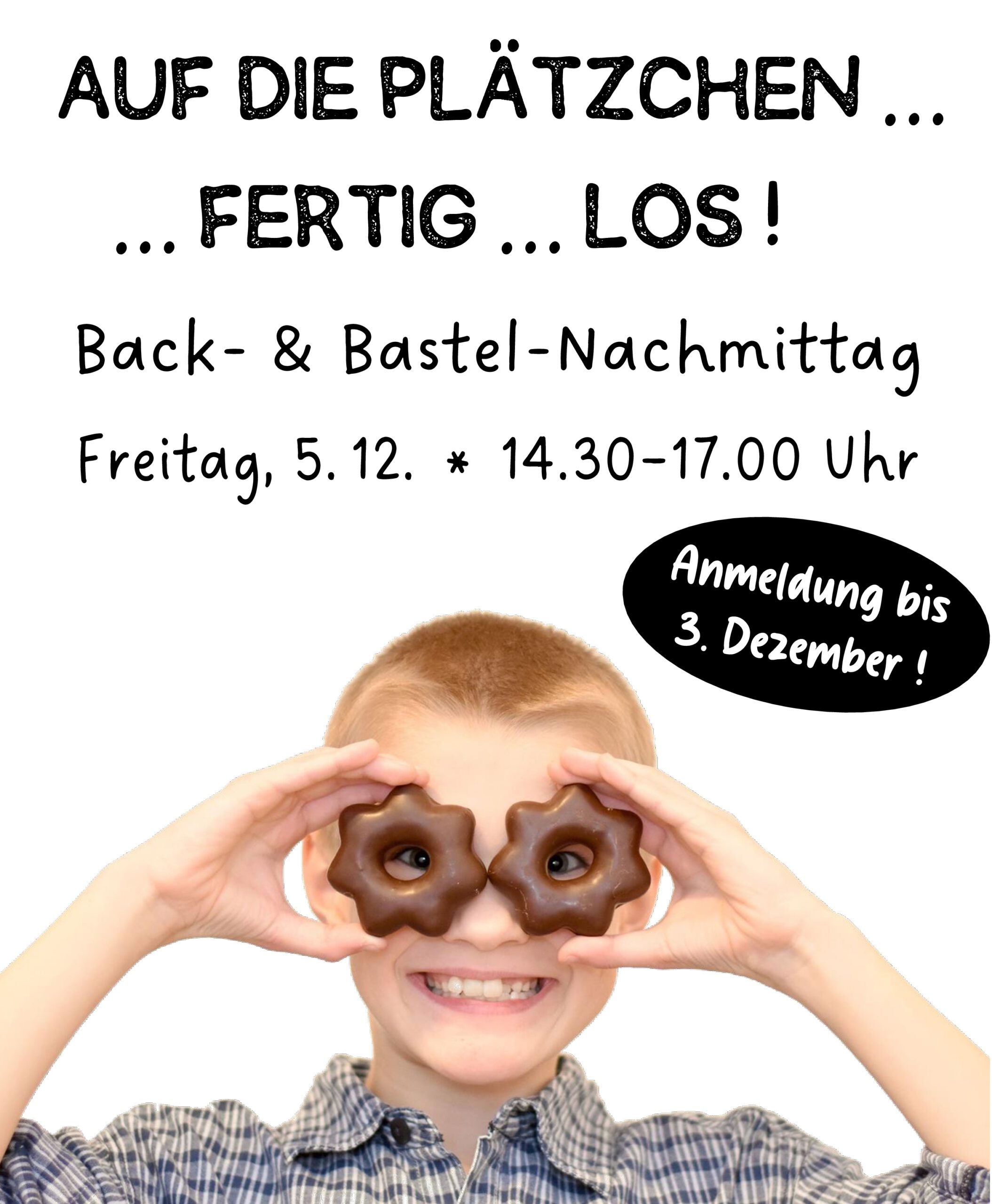 Herzliche Einladung zum Basteln und Plätzchenbacken im Advent für Kinder im Grundschulalter