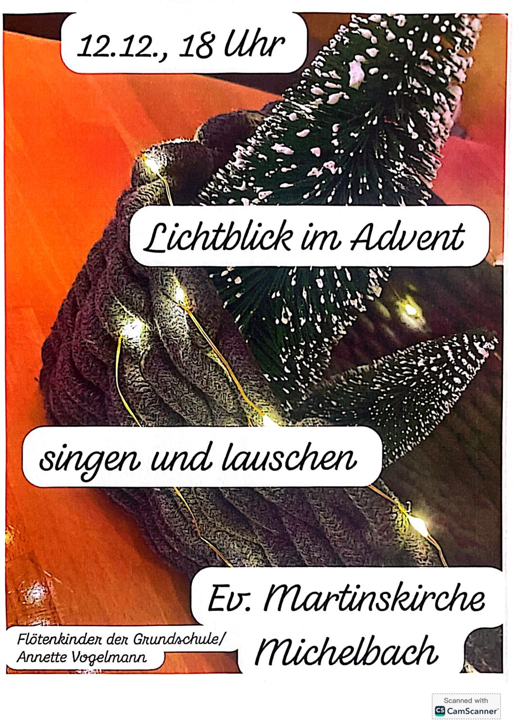 Kleine Lichtblicke für Jung und Alt – Flötenmusik in der Martinskirche