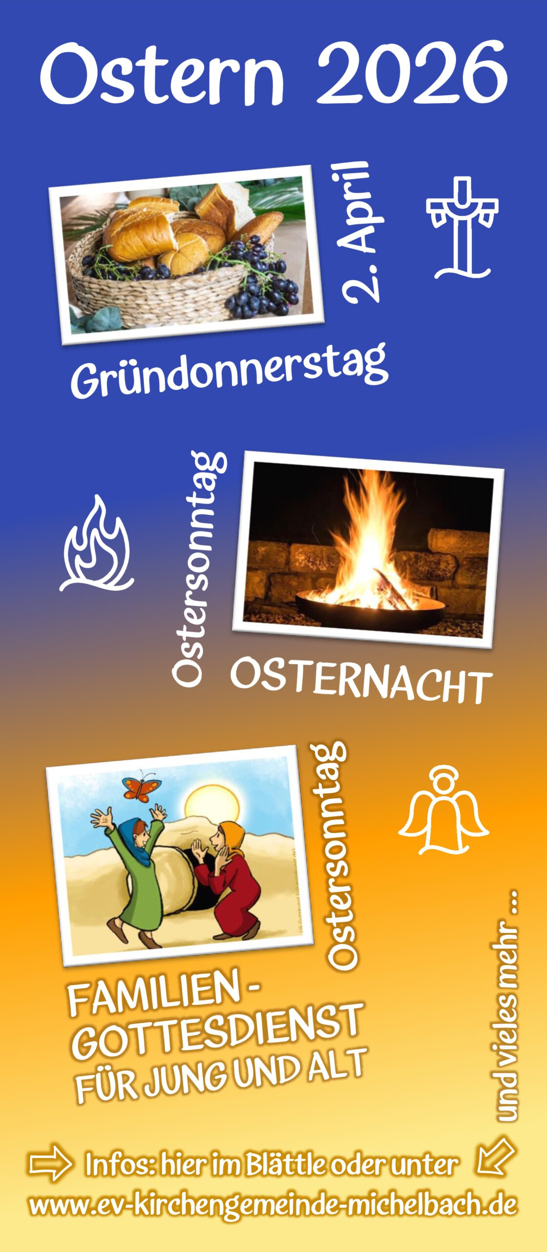 Schritt für Schritt in Richtung Ostern:                                 Unsere Gottesdienste in der Kar- und Osterwoche