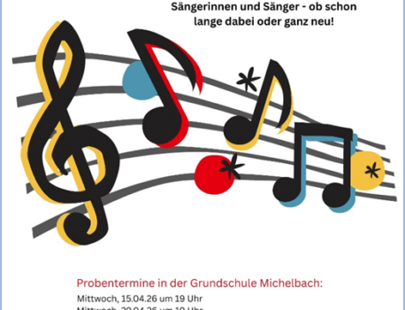 Herzliche Einladung zum Projektsingen!