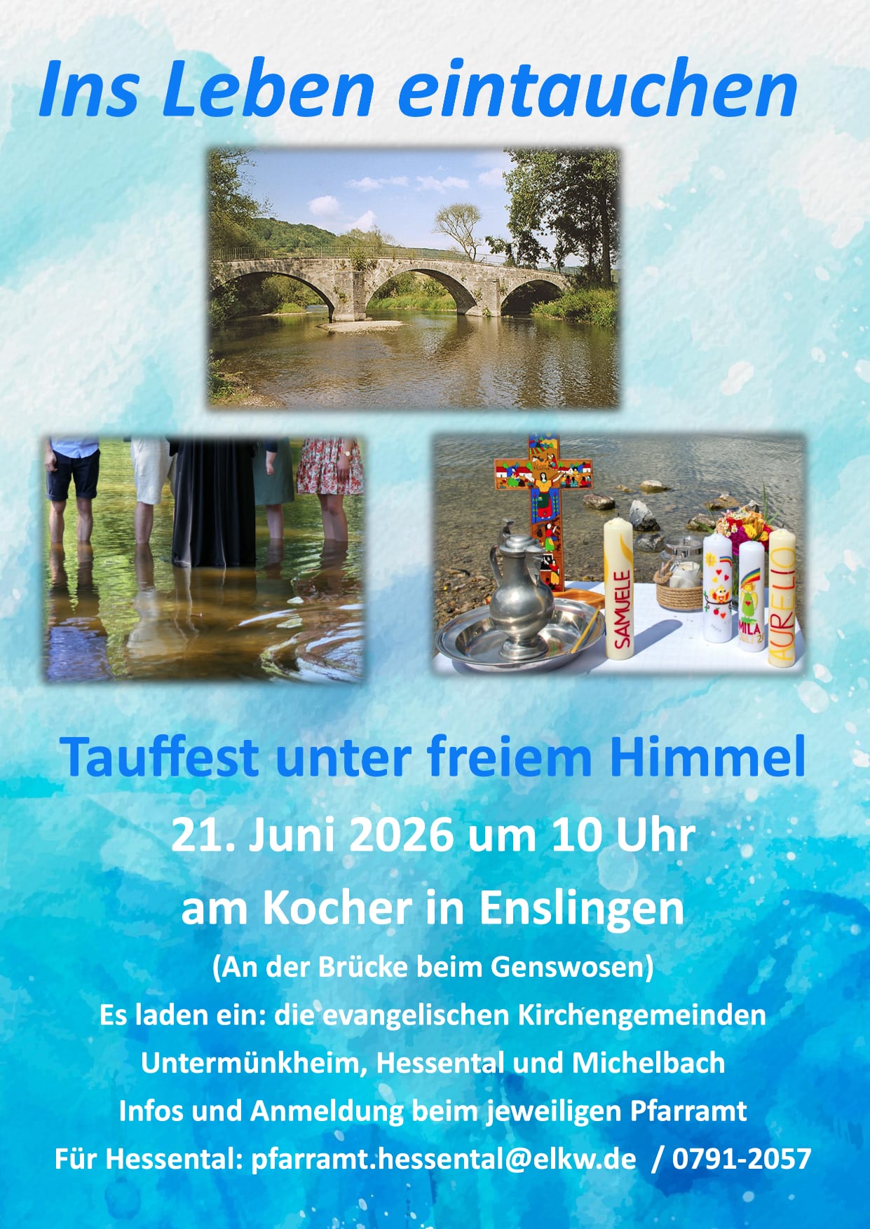 Tauffest unter freiem Himmel