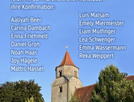 Herzlichen Glückwunsch und Gottes Segen zur Konfirmation
