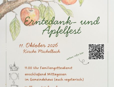 Erntedank- und Apfel-Fest am 11. Oktober 2026